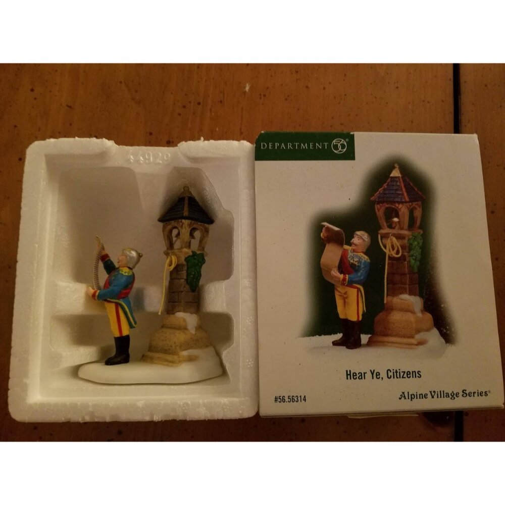 "Hear Ye, Citizens" #56314 Alpine Village Series -Retired-